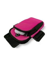 1 pieza Bolso de brazo de celular impermeable - Rosa Fucsia - Ver 3