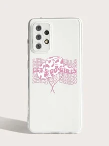 Letter Graphic Clear Phone Case - Multicolor - View 2