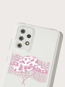 Letter Graphic Clear Phone Case - Multicolor - View 5