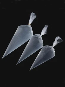 100 Piezas/pack Bolsa De Pastelería Desechable Para Decoración De Pasteles/horneado(12inch/14inch/16inch) - transparente - Ver 6