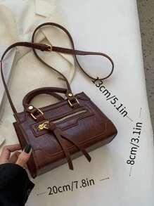 Túi đeo chéo Nữ - Cà phê nâu - Xem 6