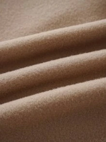 INAWLY 拉链落肩抽绳保暖内衬连帽衫，长袖上衣