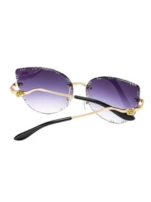 Gafas de sol ojo de gato sin montura de lentes de ombré - Degradado - Ver 2