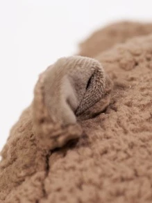 Metoo/Tiramitu Niños Mochila con dibujos animados rinoceronte de peluche novedad - Marrón Chocolate - Ver 6