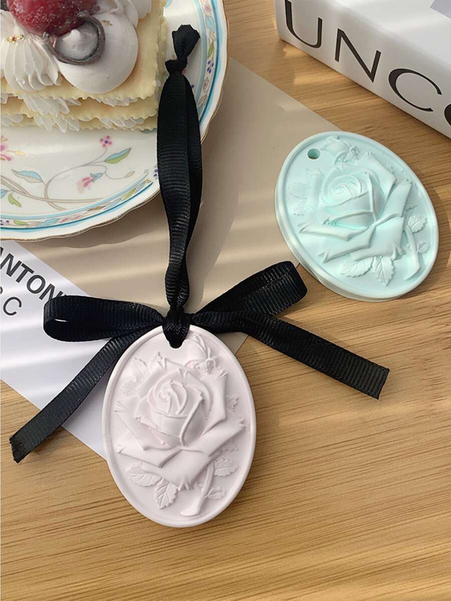 1pc Rose Design DIY Silicone Mold - Pink - View 1