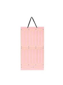 1pc Studded Decor Hanging Jewelry Storage Bag, Pink Wall Hanging Jewelry Organizer For Home - Pink - View 2
