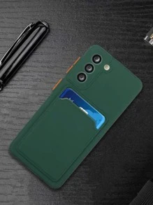 素色插卡槽手機殼 - 墨綠色 - 查看 2