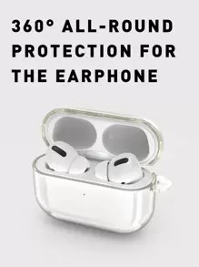 Compatible With Airpods Glitter Transparent Earphone Case - Clear - View 4