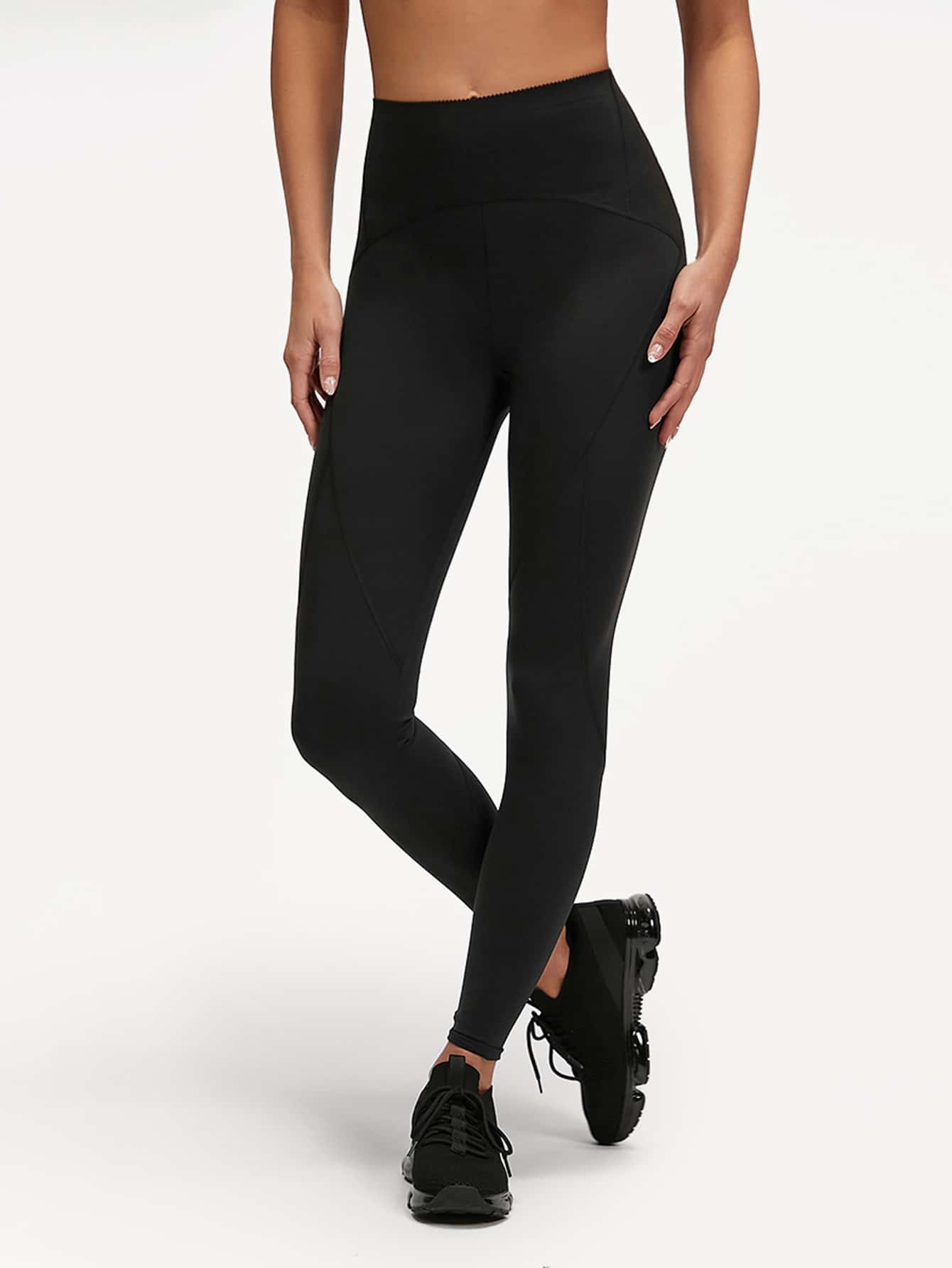 26" Powersculpt™ Lace Waist Leggings
