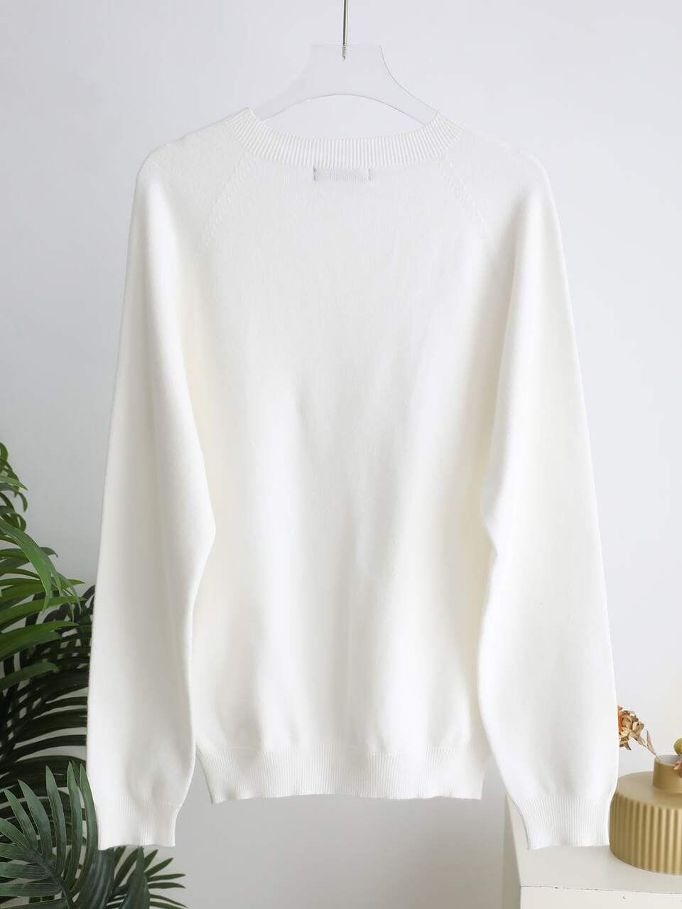 Raglan Sleeve Round Neck Sweater,Long Sleeve Tops,Fall Clothes