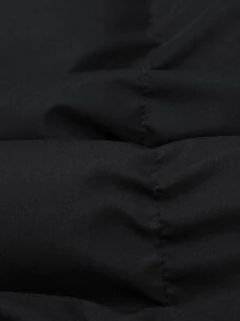 Manfinity Homme Men Drawstring Hooded Puffer Coat Without Jumper - Black - View 5