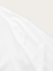 SHEIN 寬鬆顺滑柔軟透氣輕便女性睡衣套裝 - 白色 - 查看 12