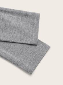 SHEIN ICON 頹廢搖滾前打結梯狀鏤空T恤 - 淺灰色 - 查看 3