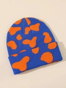 Men Graphic Cuff Beanie - Multicolor - View 2