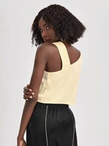 Cecile Betbeze 不對稱領肩部結飾上衣