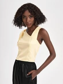 Cecile Betbeze 不對稱領肩部結飾上衣