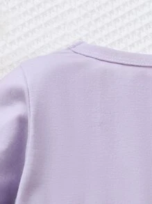 Baby Floral Print Frill Trim Dress - Multicolor - View 5