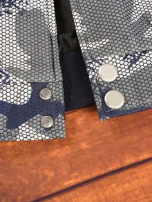 Manfinity Men Camo Print Bomber Jacket Without Hoodie - Multicolor - View 5