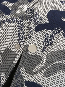 Manfinity Men Camo Print Bomber Jacket Without Hoodie - Multicolor - View 8