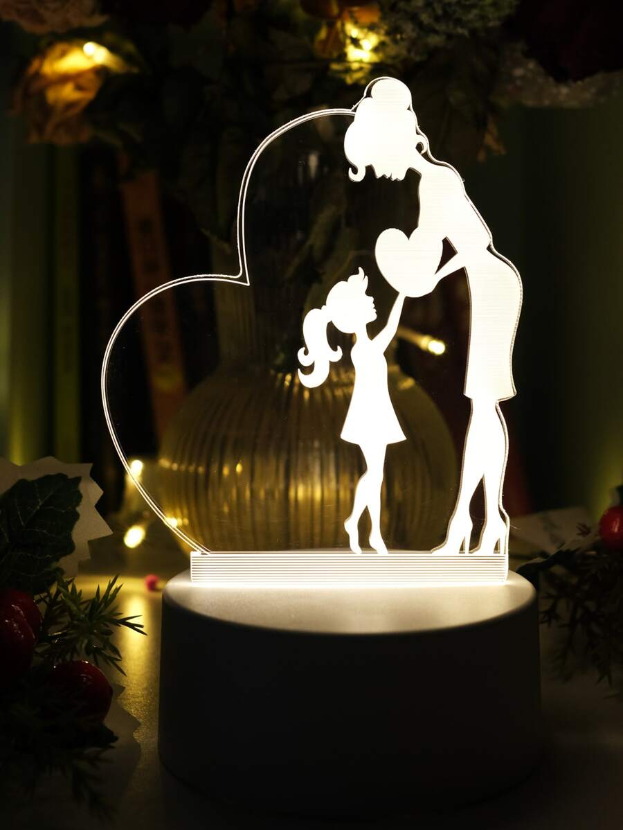 Luz decorativa con diseño de 3d figura - Amarillo - Ver 1