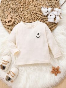 Baby Expression Print Tee - Beige - View 1