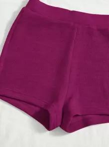 Soleia 條紋針織抹胸上衣和騎行褲