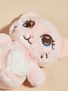 1pc Random Color Cat Lover And Cat Mom Love Shaped Cat/Dog Lover Gift And Dog/Cat Mom Love Pet Plush Doll - Multicolor - View 3