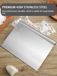 1入組不銹鋼切面團刀 - 銀色 - 查看 4