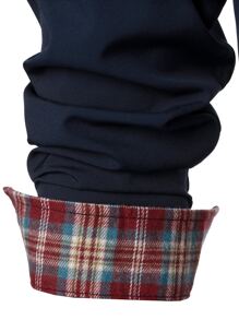 Manfinity Men Plaid Panel Pocket Front Shirt - Navy Blue - View 3