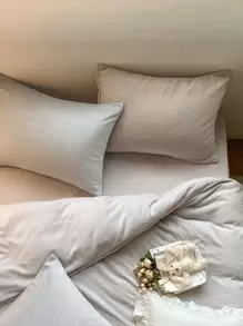 Set colcha sin relleno unicolor - Gris Claro - Ver 3