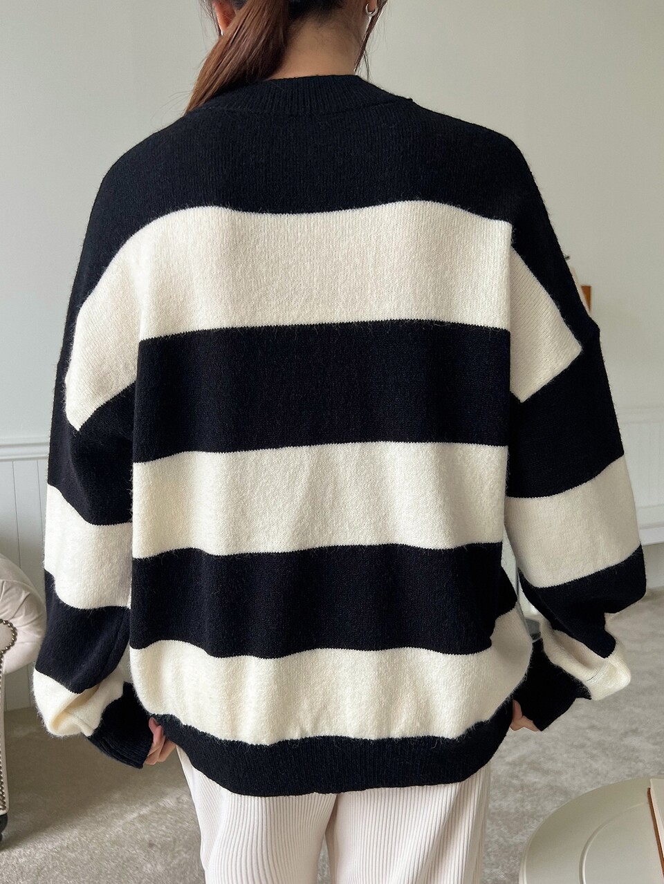 Two Tone Drop Shoulder Sweater,Fall Clothes