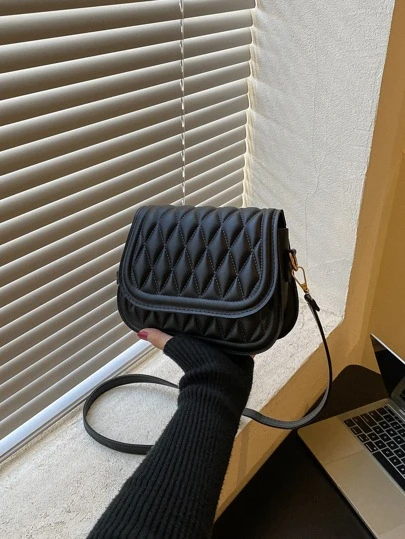  Mini Quilted Flap Square Bag