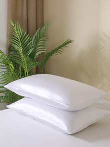 1對素色枕套不附帶枕芯 - 白色 - 查看 1