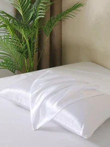 1對素色枕套不附帶枕芯 - 白色 - 查看 2