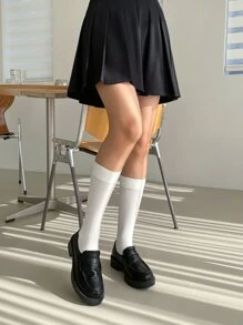 DAZY 1 đôi tất đồng màu - Màu be - Xem 3