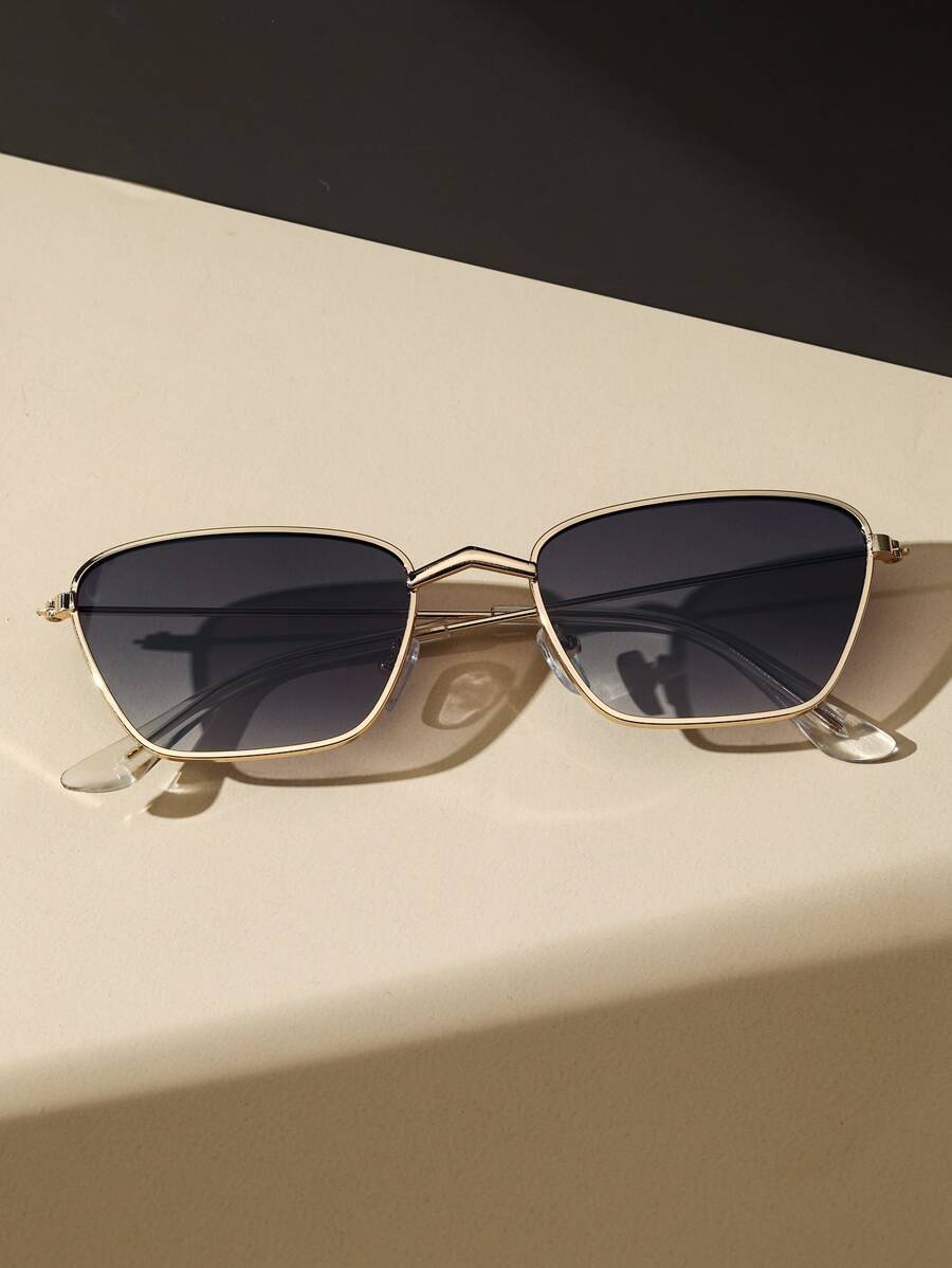 Geometric Frame Fashion Glasses Vintage Sunglasses Beach Sun Glasses