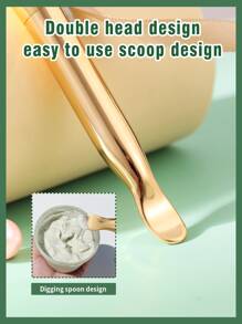 1 pieza Cepillo de mascarilla facial - Dorado - Ver 3