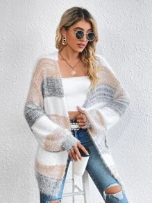 Mulvari Nữ Cardigans Khối Màu Giải trí - Nhiều màu - Xem 3