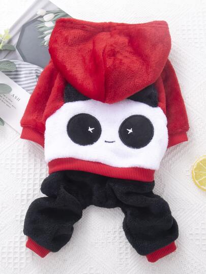 Cartoon Panda Pattern Pet Jumpsuit