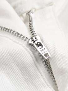 Manfinity Hombres Jeans ajustados desgarro crudo - Blanco - Ver 8