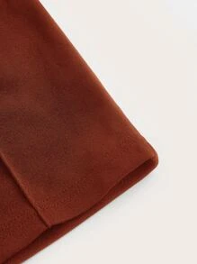 SHEIN MOD Pantalones unicolor con cinturón - Óxido marrón - Ver 4