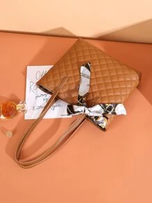 Cachecol Skinny Decoração Argyle Saco Quadrado Acolchoado