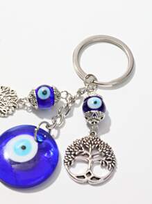 邪惡之眼和樹形墜飾鑰匙圈