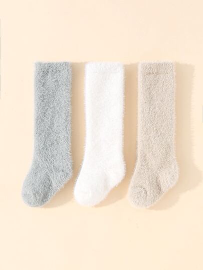 3pairs Baby Plush Socks