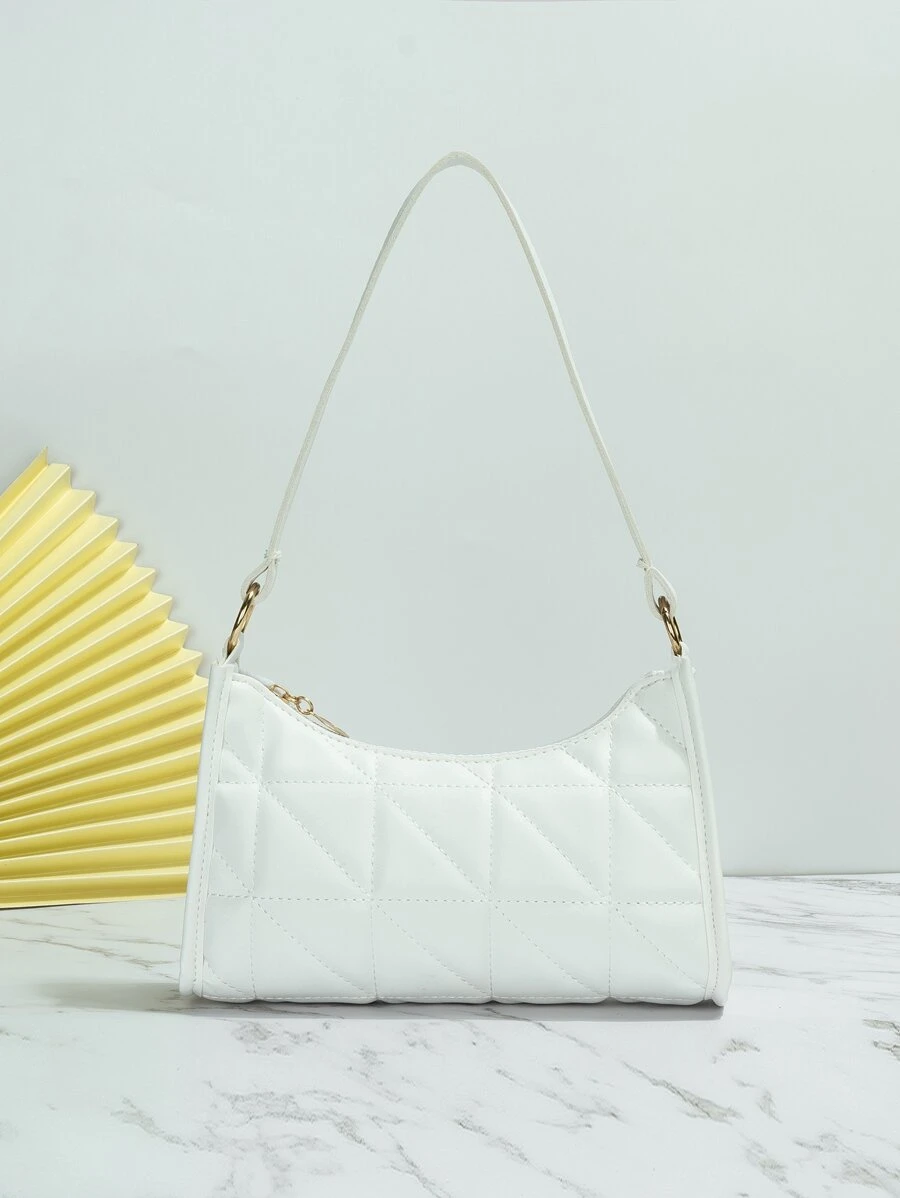 時尚pu十字繡肩背包