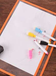 1pc Random Clear File Bag - Clear - View 2