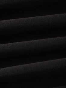 Manfinity Dauomo Men Letter Graphic Drawstring Waist Jogger Sweatpants - Black - View 5