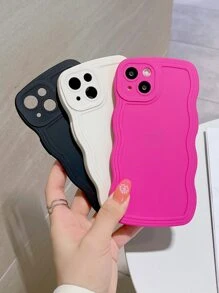 Ốp lưng điện thoại cơ bản màu hồng neon 3 chiếc ốp lưng điện thoại trơn tương thích với iPhone15/15Plus/15Pro/15Promax - Nhiều màu - Xem 1