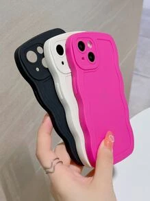 Ốp lưng điện thoại cơ bản màu hồng neon 3 chiếc ốp lưng điện thoại trơn tương thích với iPhone15/15Plus/15Pro/15Promax - Nhiều màu - Xem 2