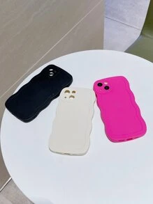 Ốp lưng điện thoại cơ bản màu hồng neon 3 chiếc ốp lưng điện thoại trơn tương thích với iPhone15/15Plus/15Pro/15Promax - Nhiều màu - Xem 3